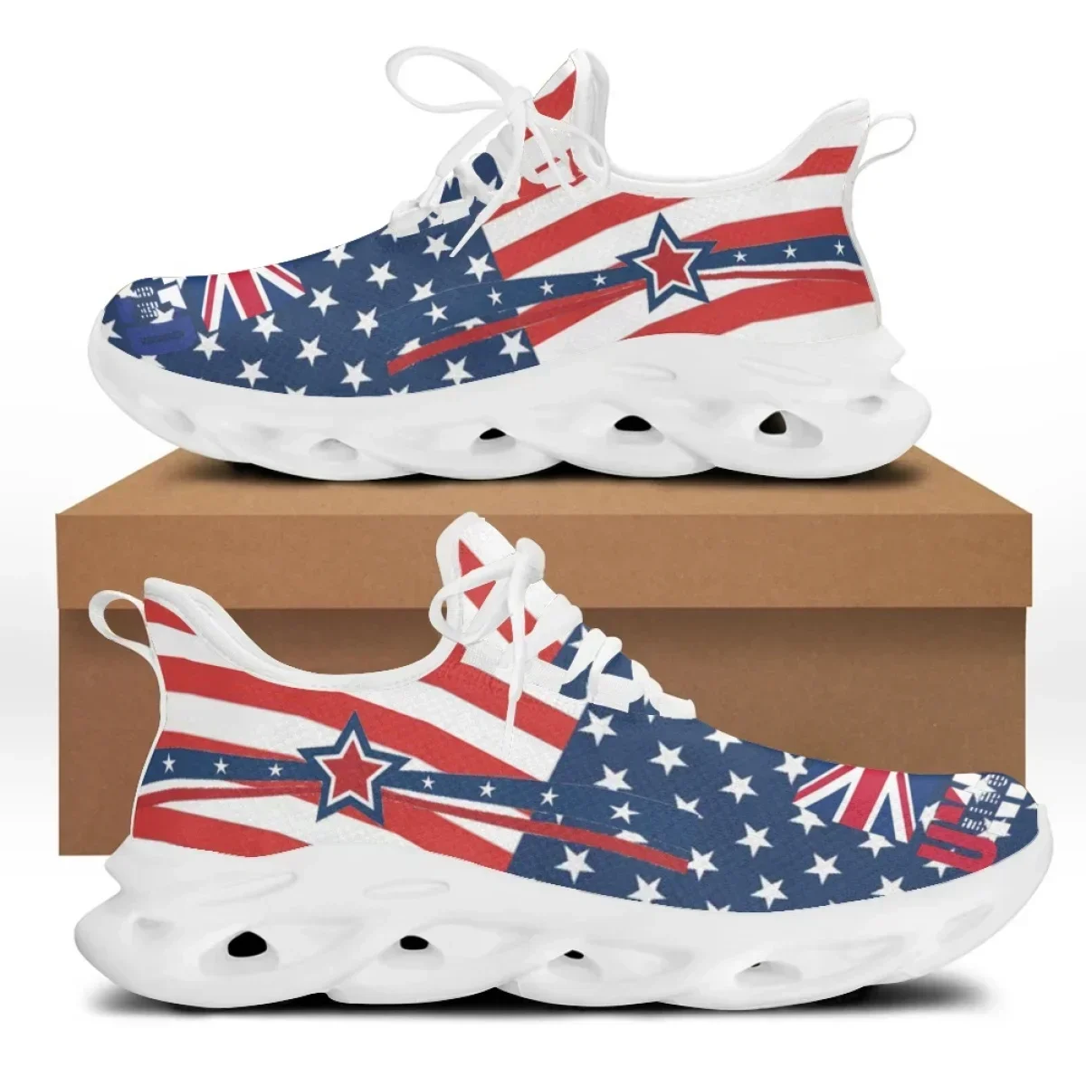Women'S Shoes Liberty - 7.4 Damskie płaskie buty z nadrukiem