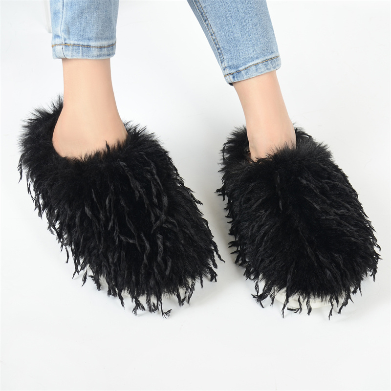 Zimowe kapcie damskie z puszys – Women Shoes Mules recenzja i cena