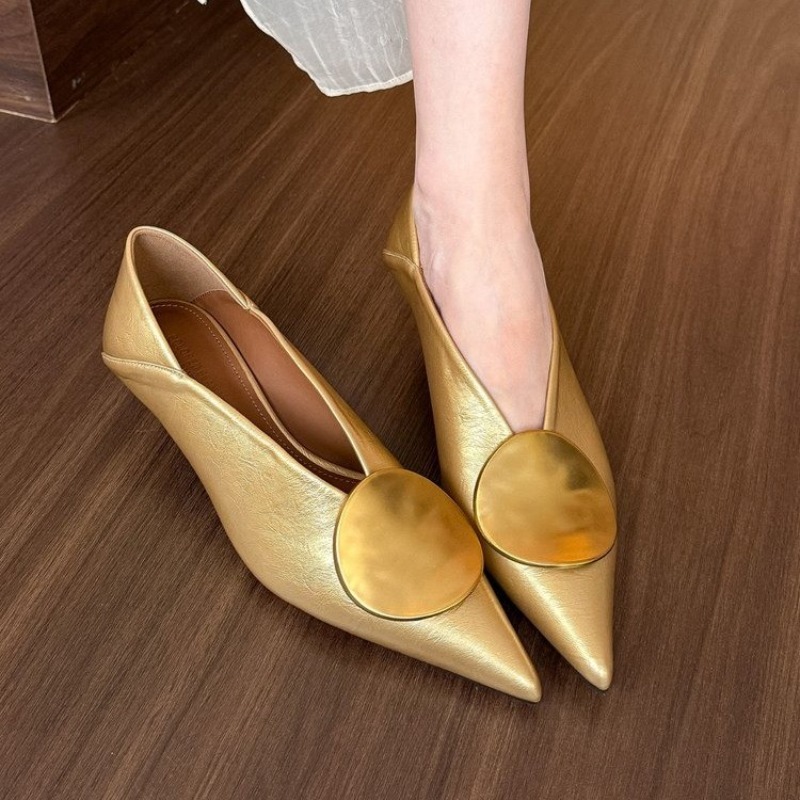 Wsuwane damskie baleriny z ost – Women Shoes Heels recenzja i cena