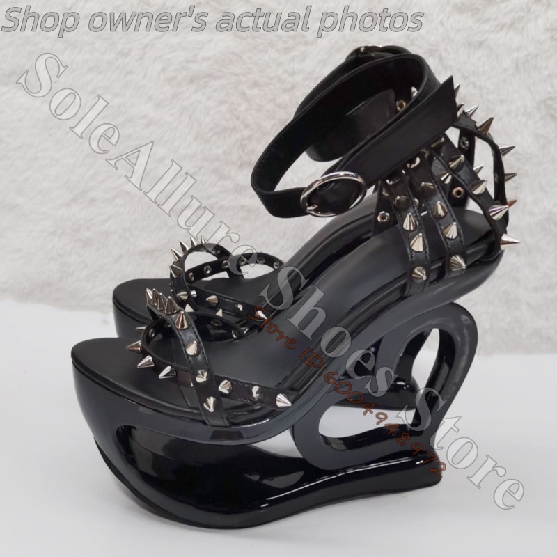 Sandały na koturnie w kolorze  – Ankle Strap Heels recenzja i cena