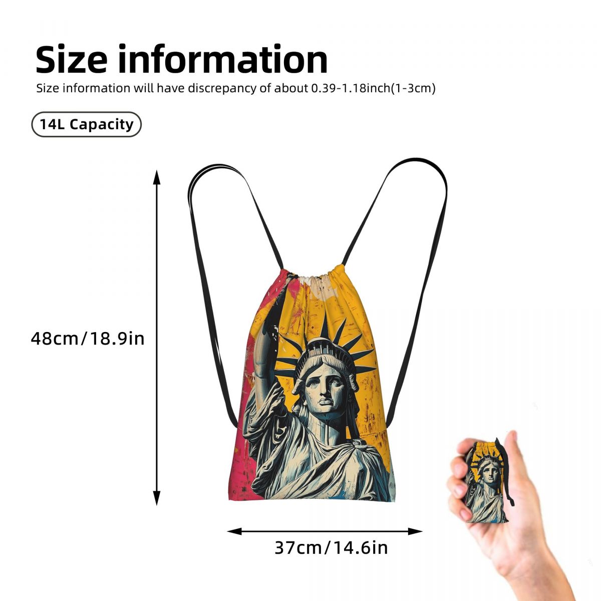 Plecak ze sznurkiem z nadrukie – Women'S Shoes Liberty recenzja i cena