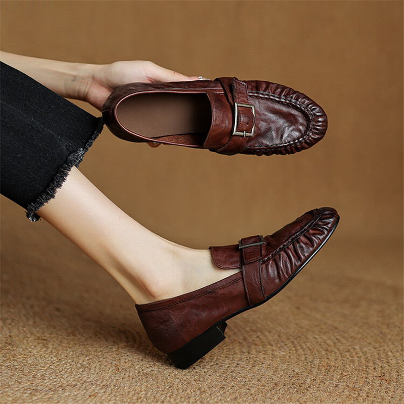 New Autumn Genuine Leather Wom – Women Shoes Heels recenzja i cena