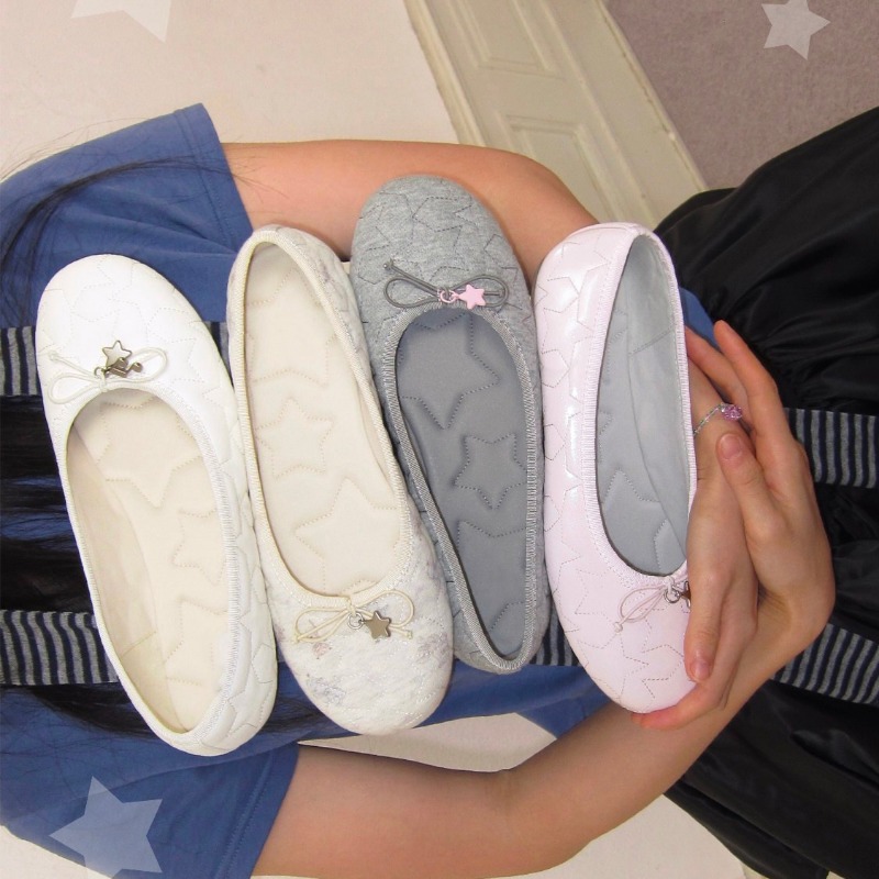 Baletki z kokardkami - Nowy st – Ballet Flat Women recenzja i cena