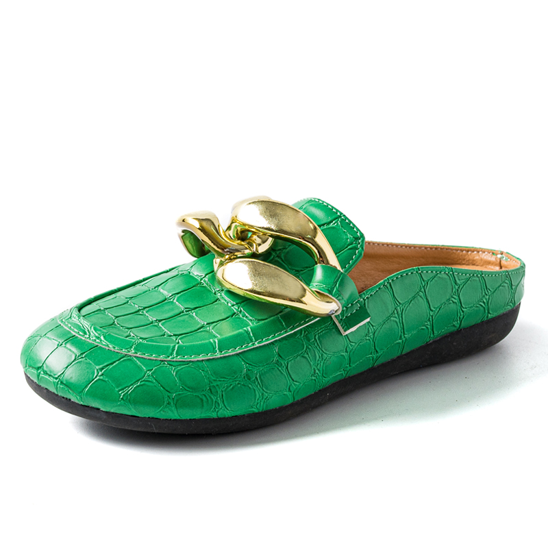 Modne damskie klapki plus size – Gold Chain Sandal recenzja i cena