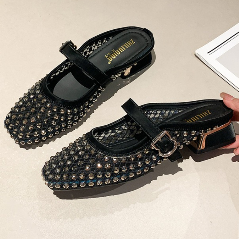 Klapki damskie z siateczki, zd – Women Shoes Mules recenzja i cena