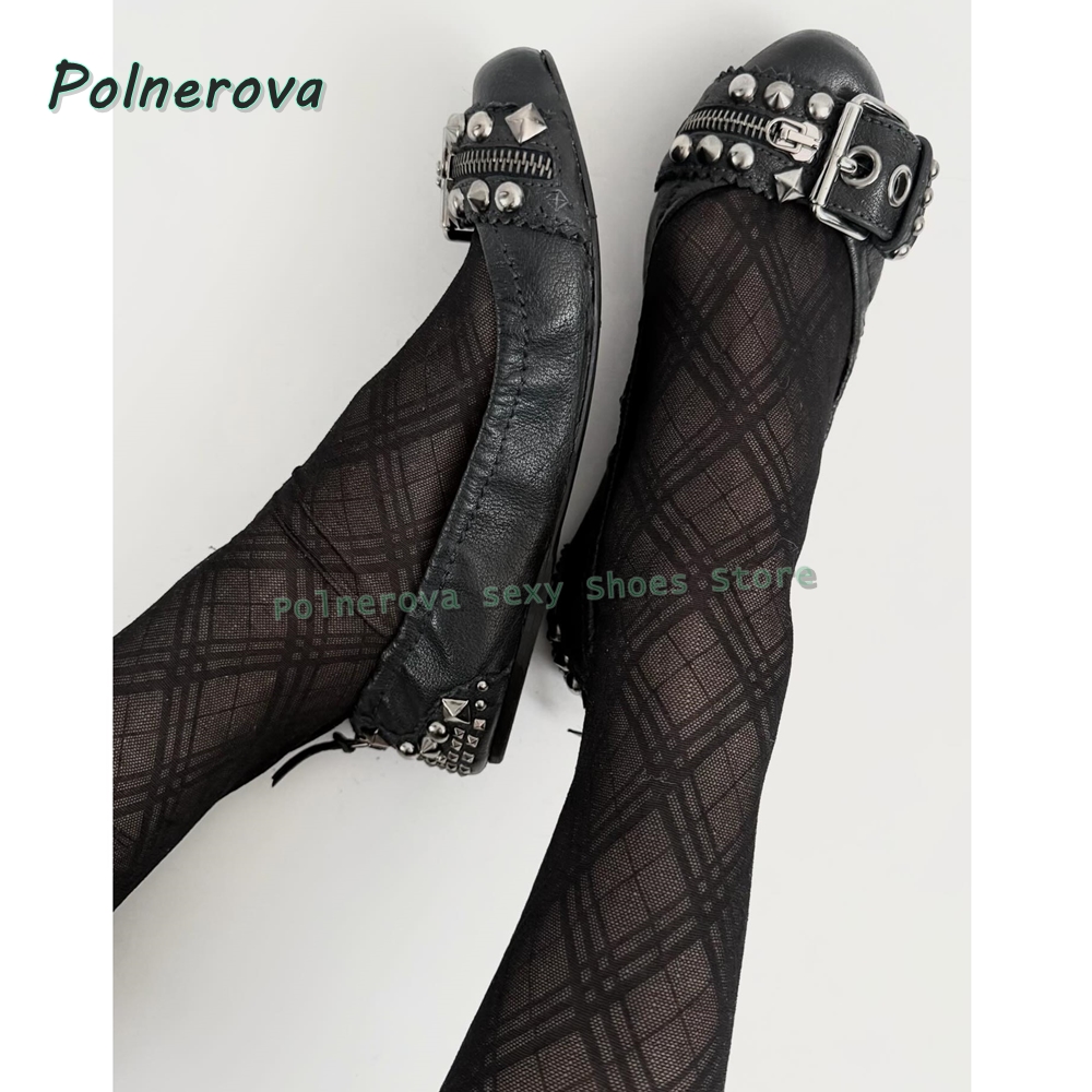 Buty Mary Jane z nitowaną klam – Women'S Shoes For Flat Feet recenzja i cena
