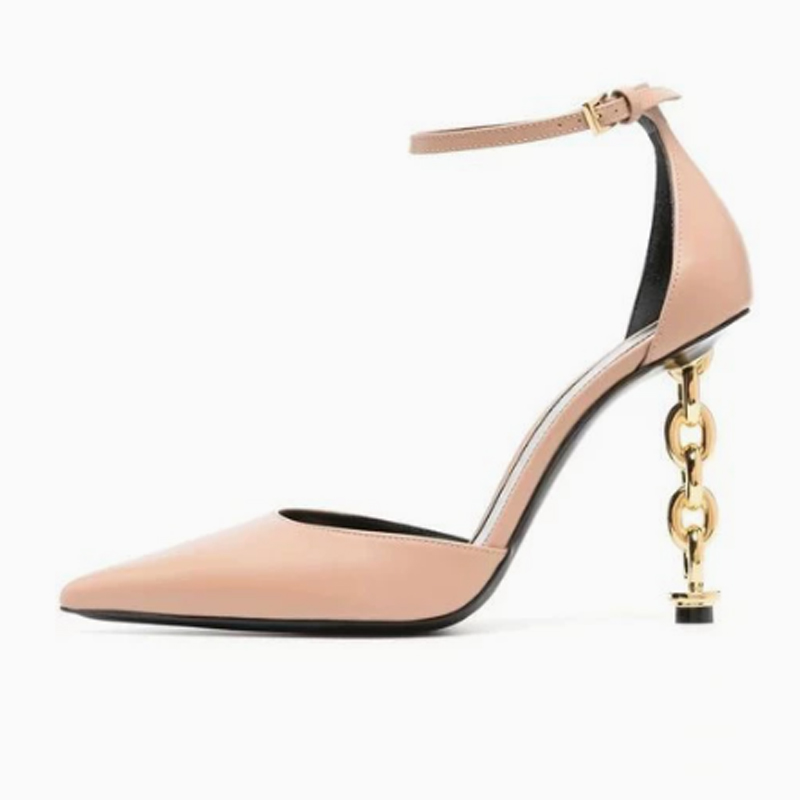 Seksowne złote sandały na szpi – Gold Chain Sandal recenzja i cena