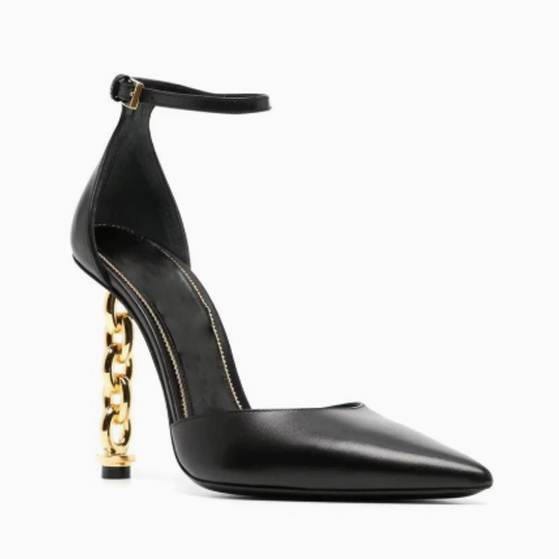 Seksowne złote sandały na szpi – Gold Chain Sandal recenzja i cena